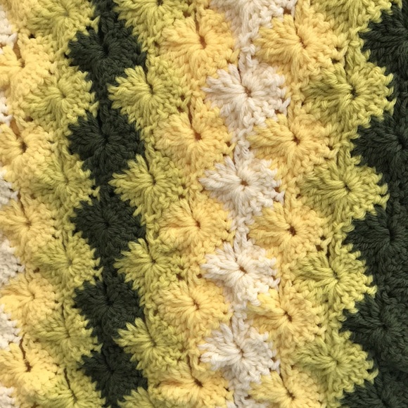 Beautiful Crocheted Afghan Handmade - Picture 3 of 3